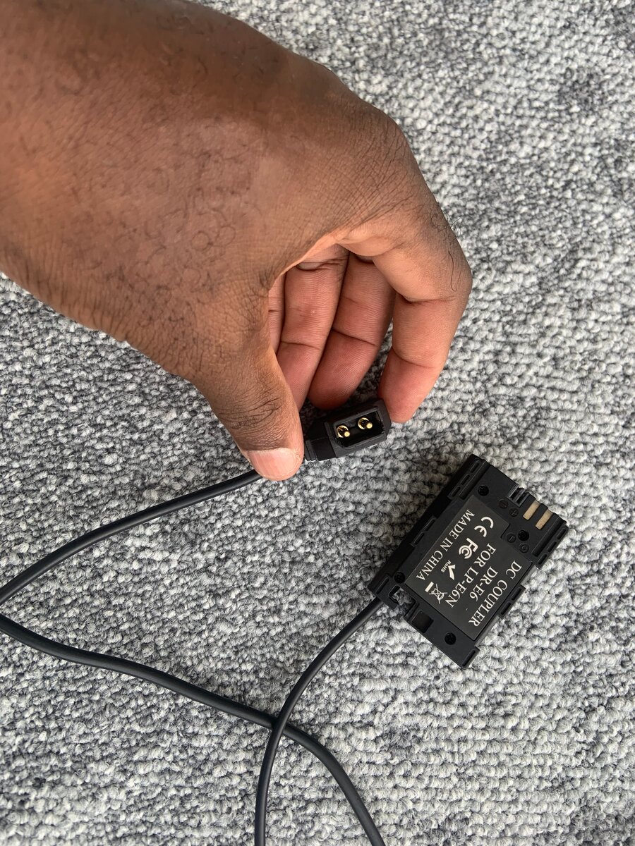 Adaptateur secteur D-Tap pour batterie appareil photo