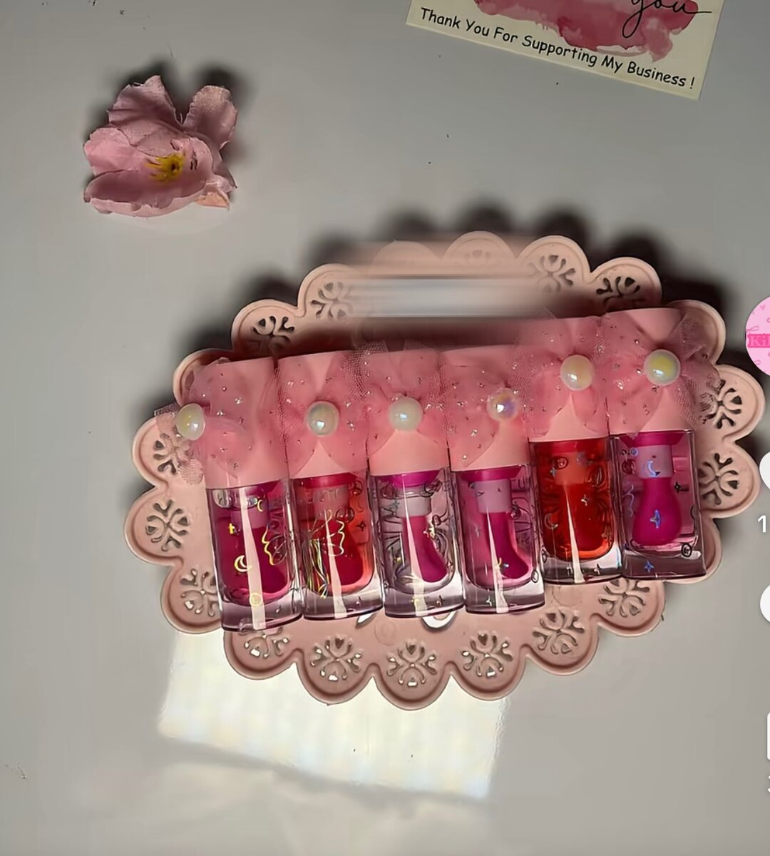 Gloss à lèvres transparent