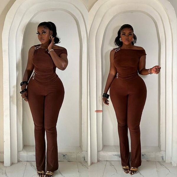 Combinaison élégante caramel