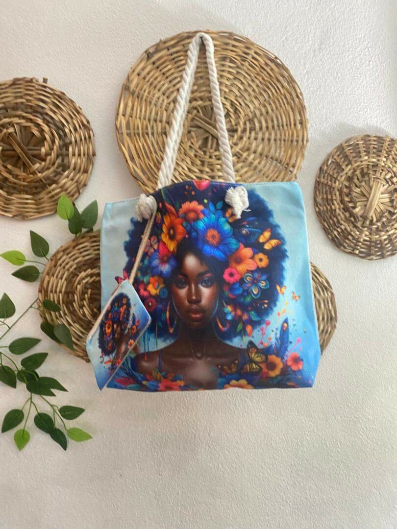 Sac cabas illustré coloré