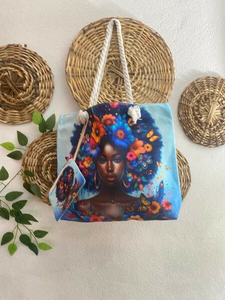 Sac cabas illustré coloré