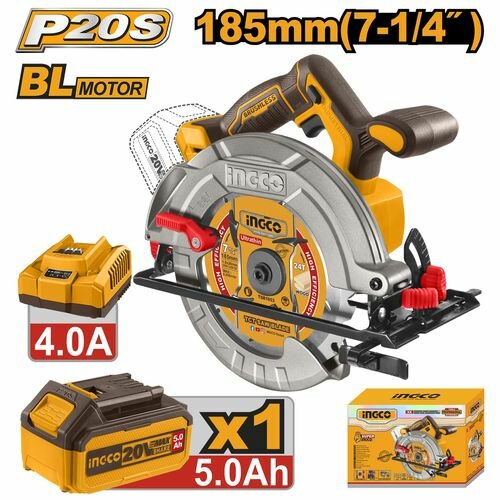 Scie Circulaire Ingco 185mm 20V