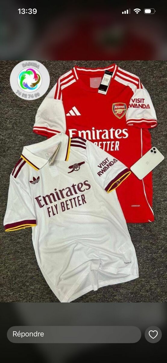 Maillot de football authentique