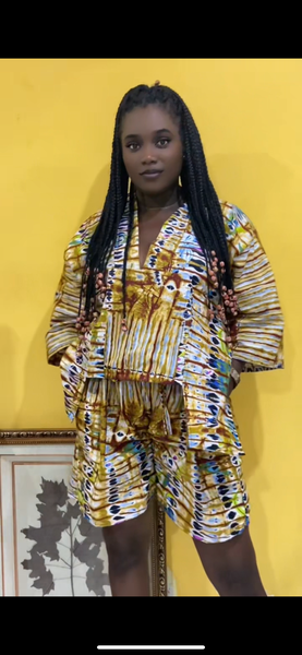 Ensemble ample africain coloré