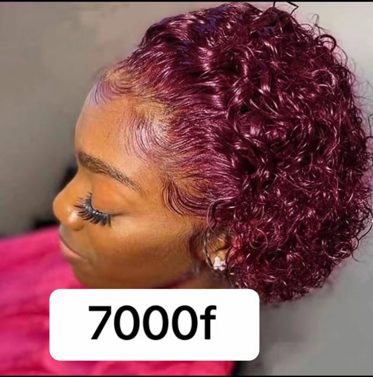 Perruque Bouclée en Dentelle