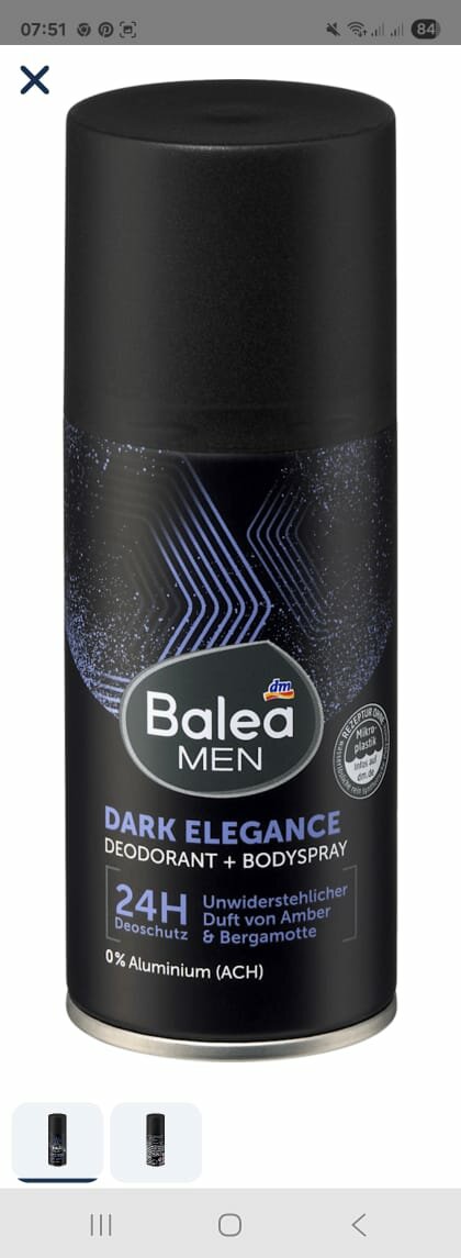 Déodorant Homme Balea Men