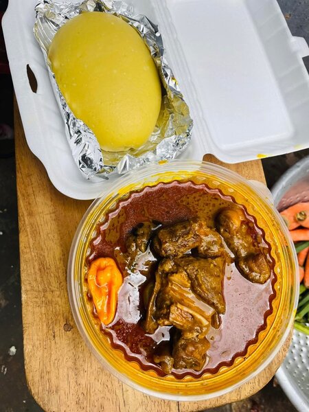 Sauce graine et Foutou