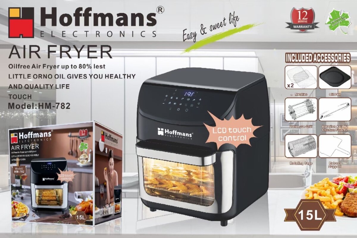 15L Hoffmans air fryer