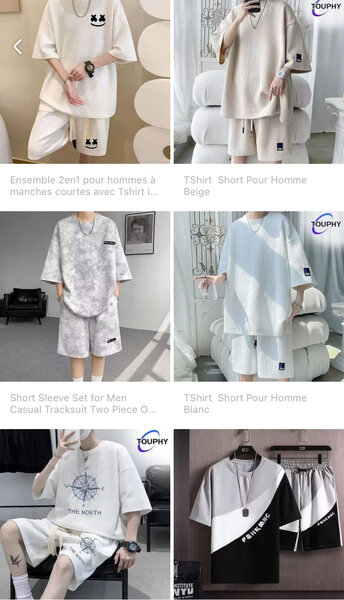 Ensemble de sport pour hommes