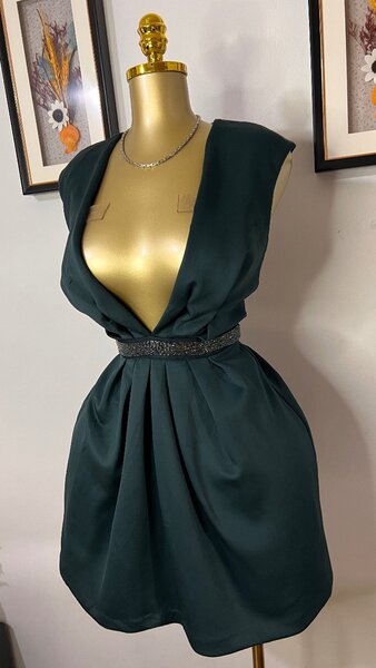 Robe Élégante Verte S/M