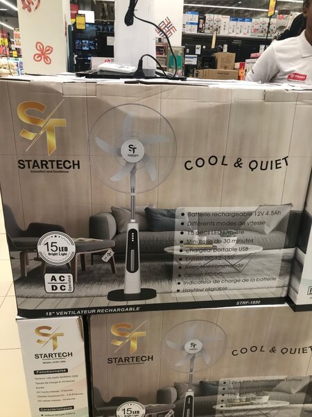 Ventilateur rechargeable 18” StarTech