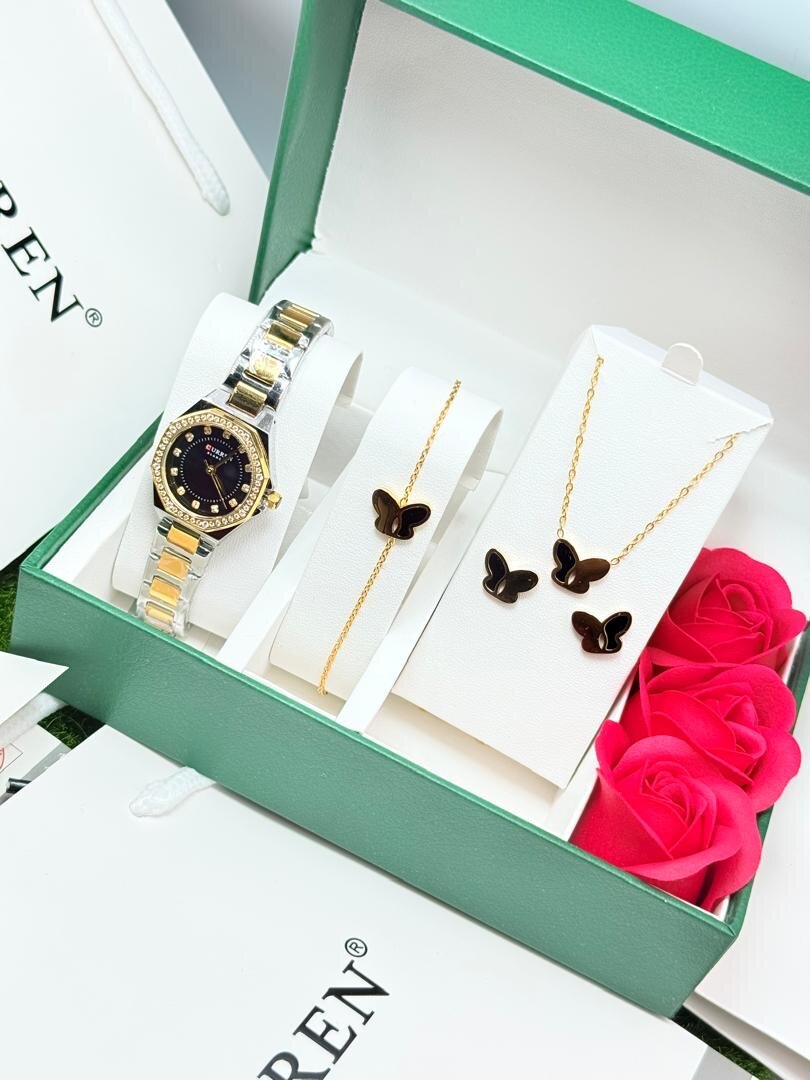 Ensemble Montre et Bijoux Curren