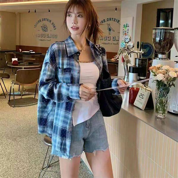 Рубашка со стразами .производство Пекин