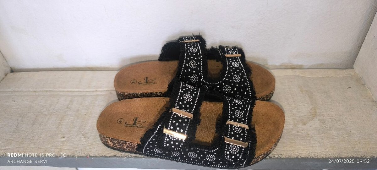 Sandales décontractées en tissu