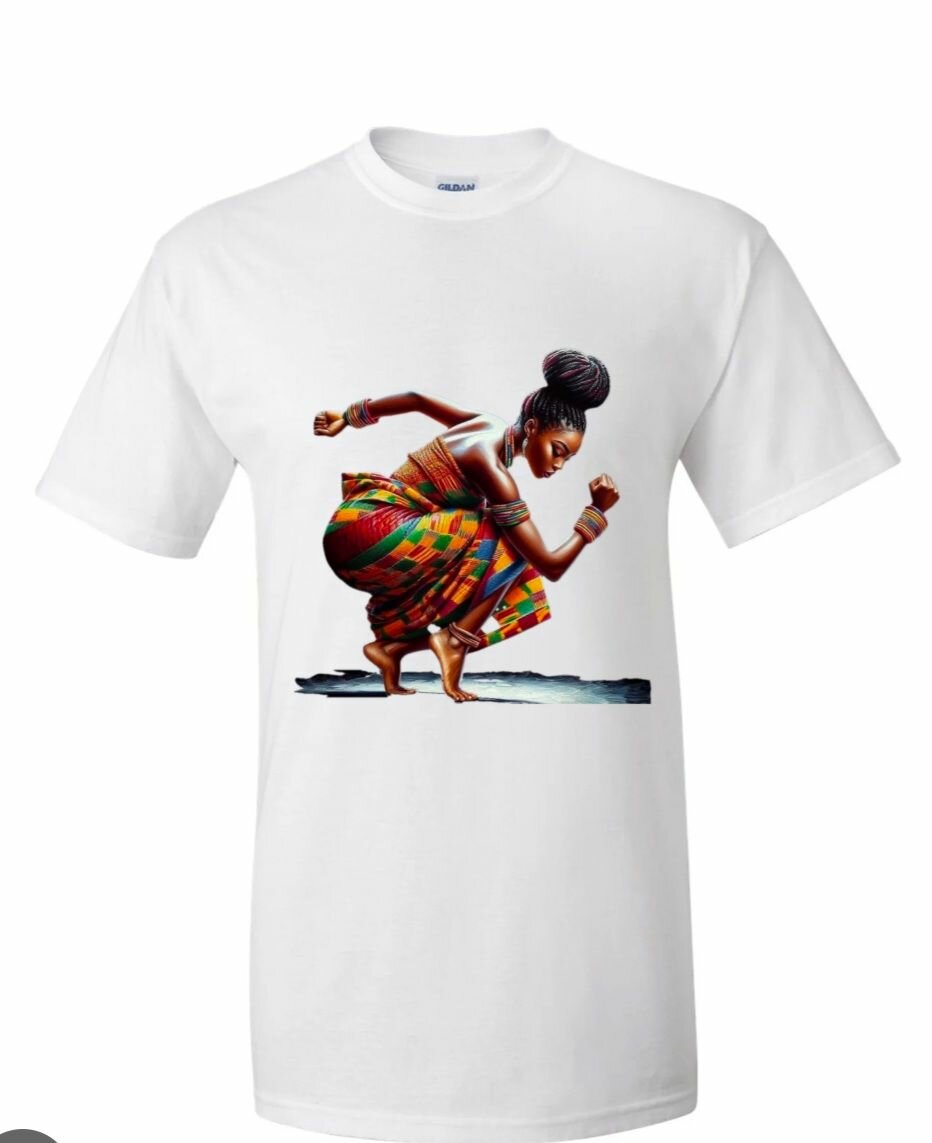 T-shirt avec motif danseur africain