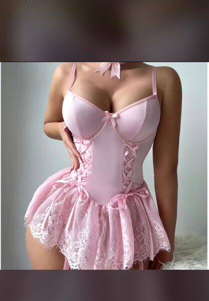 Ensemble lingerie rouge