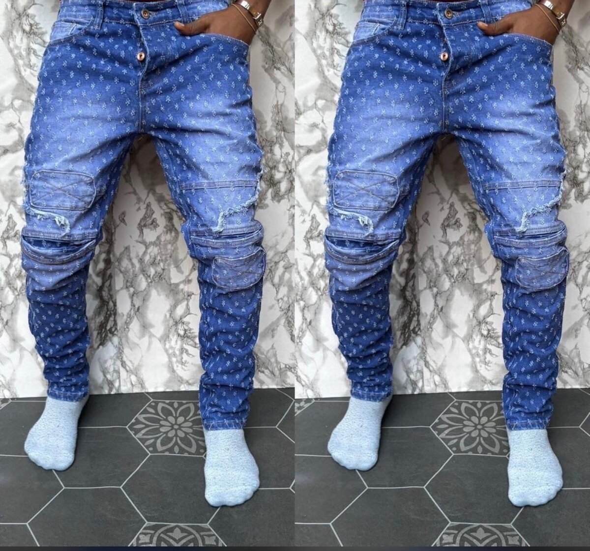Jeans cargo homme tendance