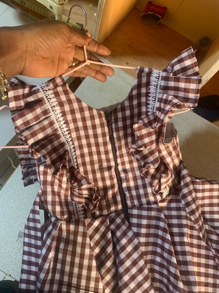 Robe à carreaux pour filles