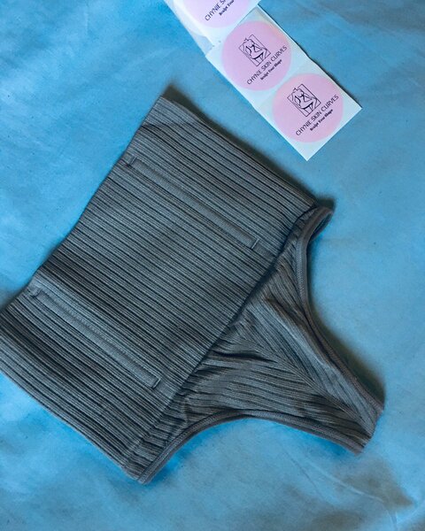 HIGHWAIST BONED THONG nude