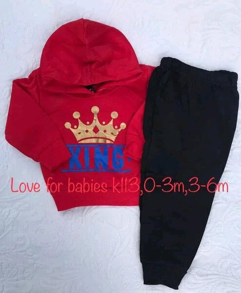 Sports suit with the inscription King, 0-3m, 3-6m