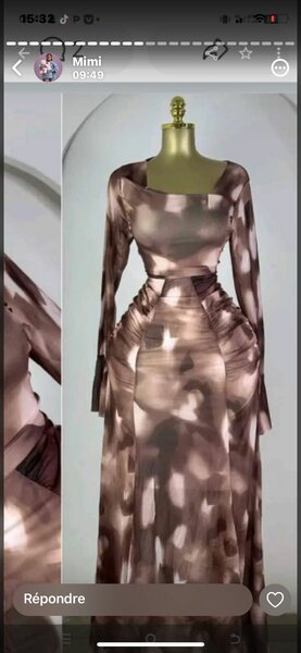 Robe élégante en maille