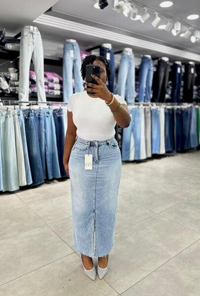 Jupe longue en jean élégante