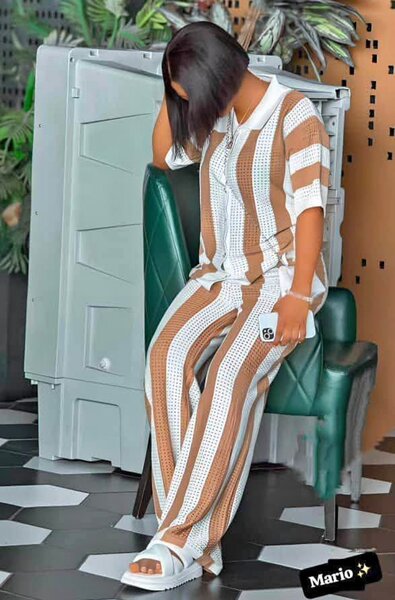 Pyjama rayé confortable