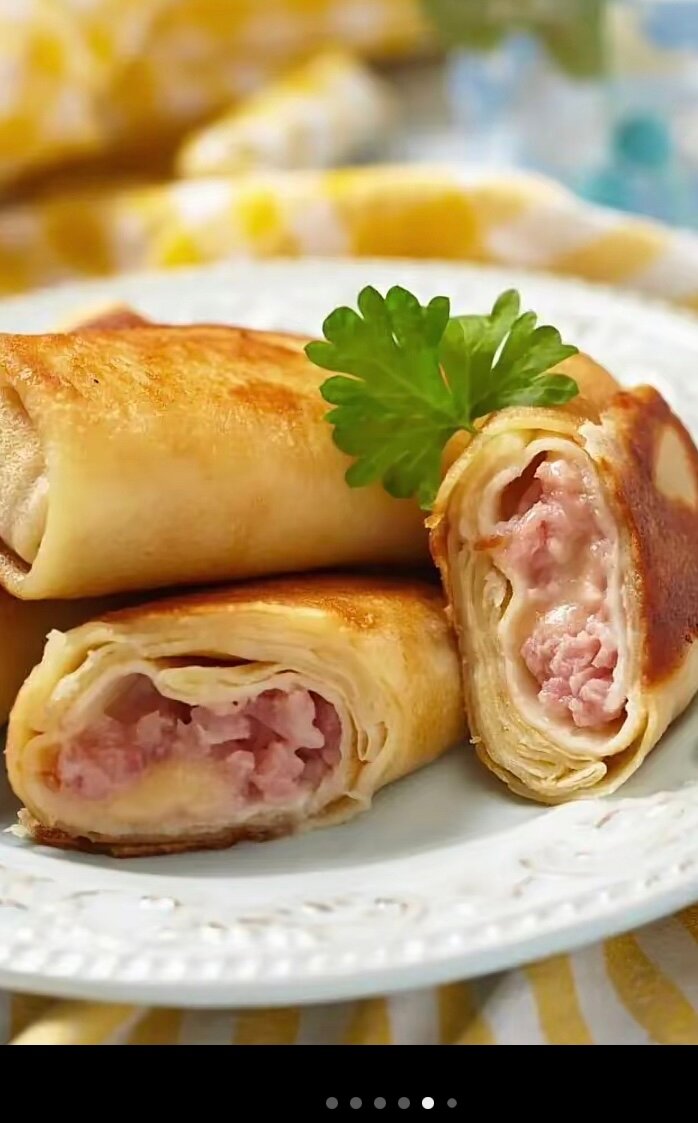 Crêpes au jambon savoureuses