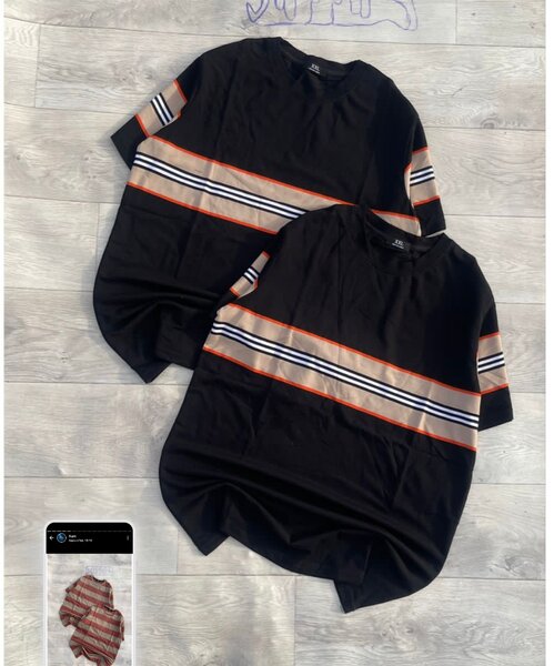 T-shirt rayé décontracté