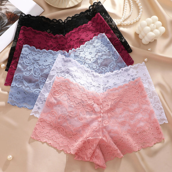 Lot de 6 caleçons dentelle