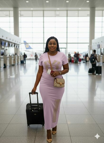 Robe longue élégante de voyage