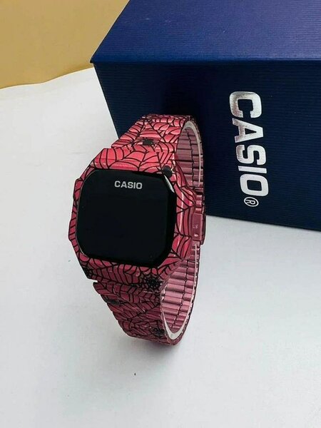 Montre tactile CASIO rouge