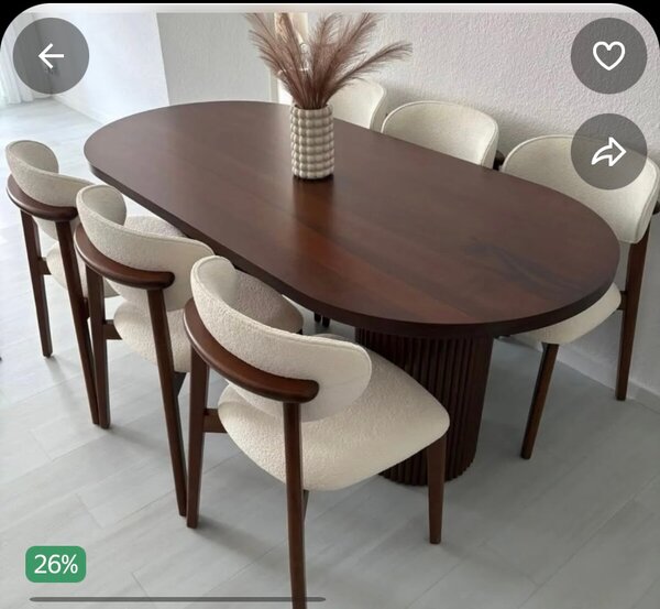 Table à manger moderne en bois