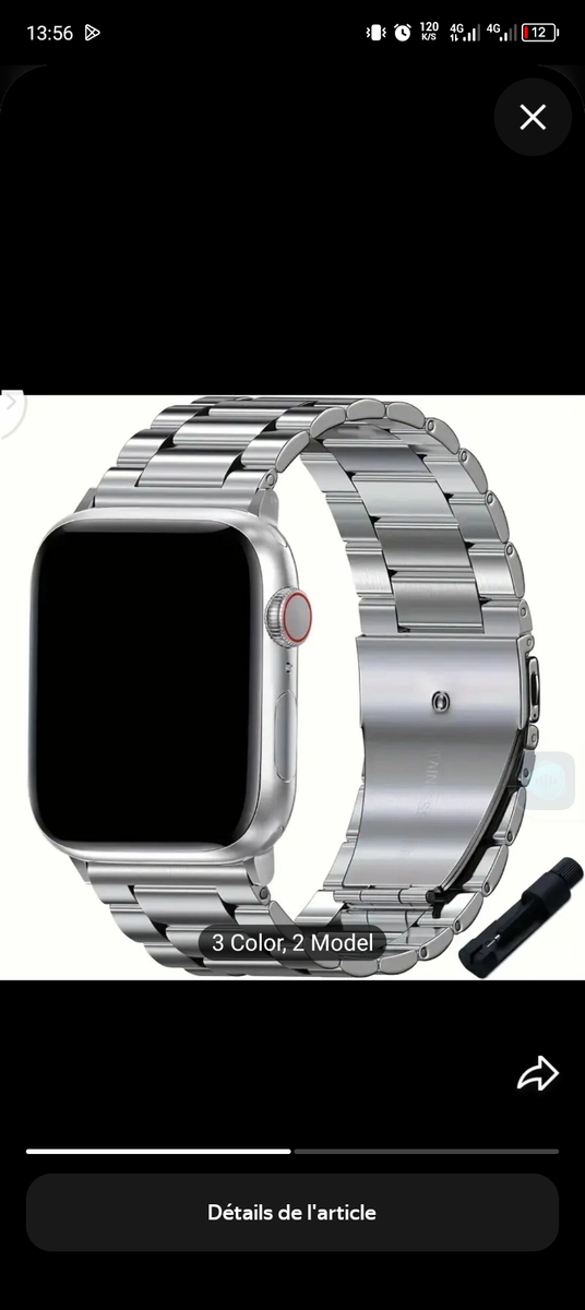 Bracelet Métallique Apple Watch