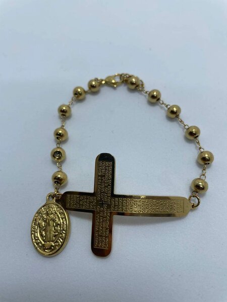 Chapelet élégant doré