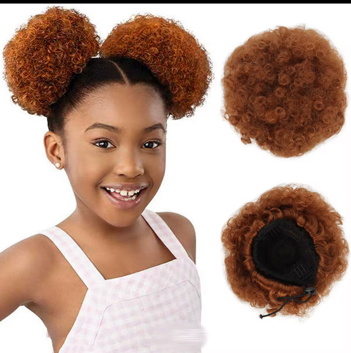 Chignon bouclé pour enfants