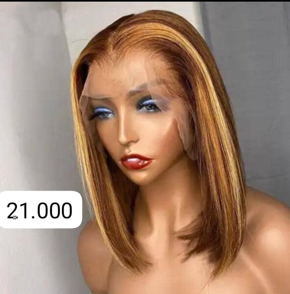 Perruque lace front caramel