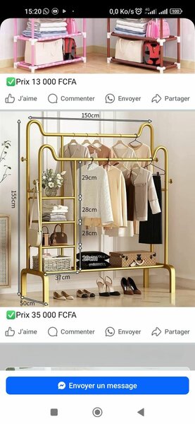 Rangement Penderie Multifonction