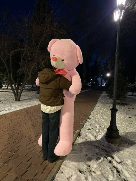 Мишка 2 метра, с бесплатной доставкой по Бишкеку