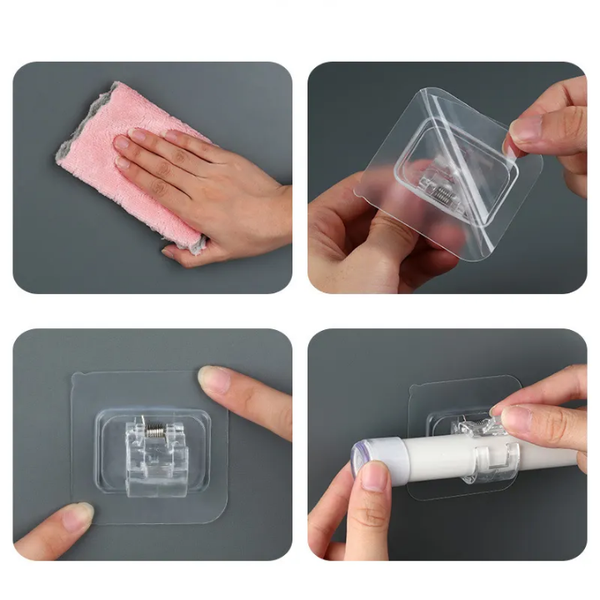 Crochets adhésifs pour rideaux