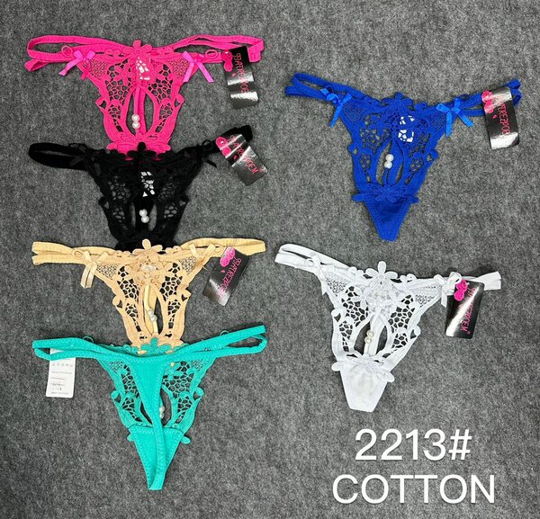 Lot de 6 strings dentelles