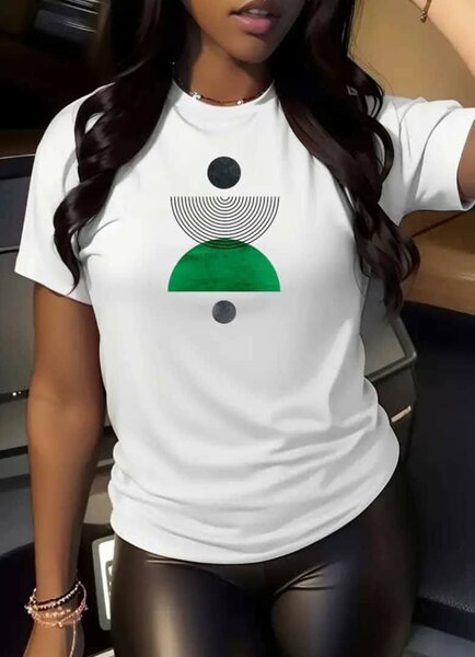 T-shirt graphique abstraite