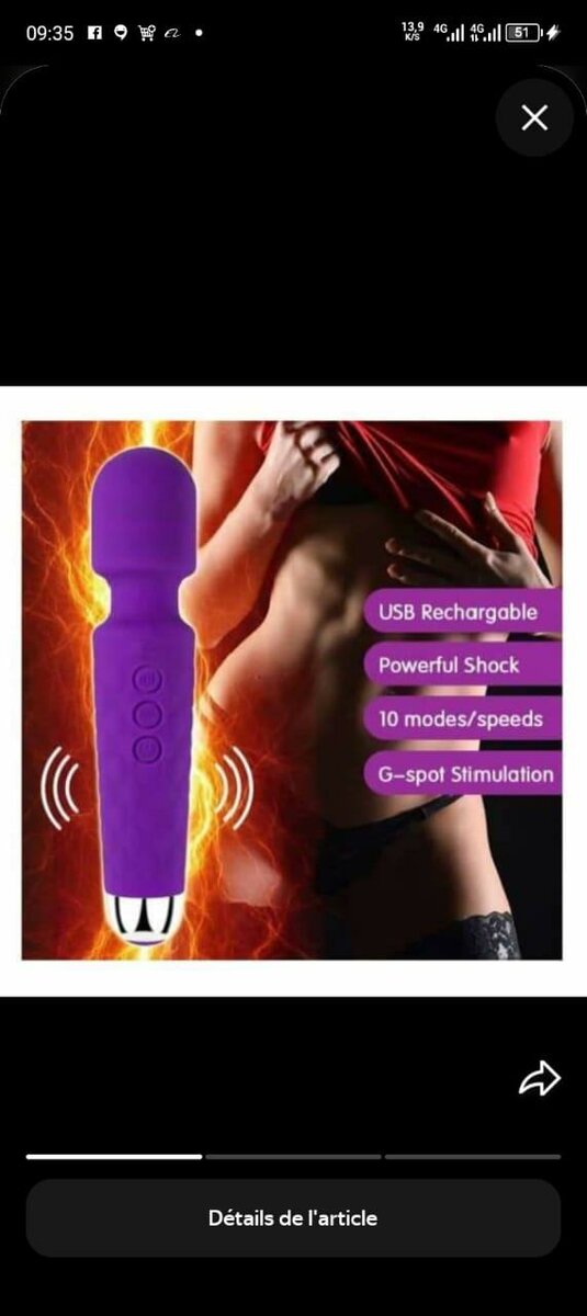 Vibromasseur Rechargeable USB