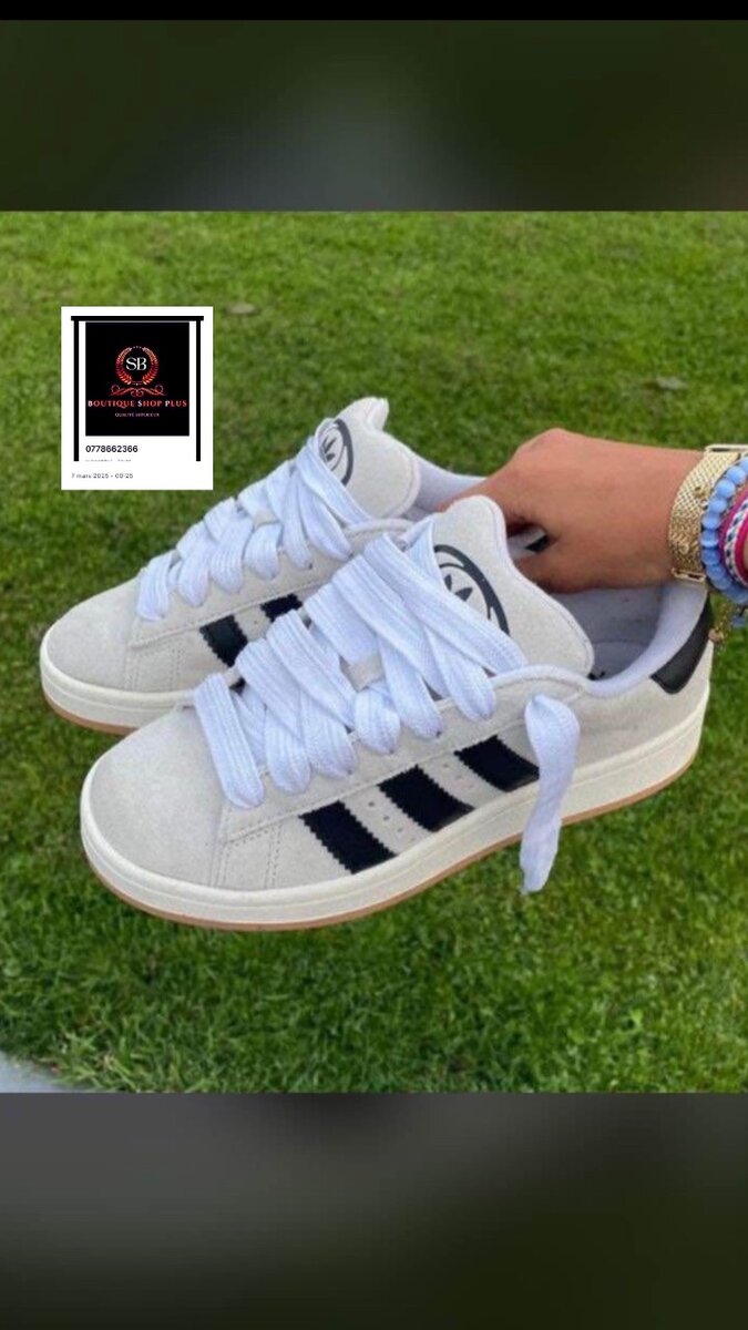 Basket adidas campus authentique avec sa boîte