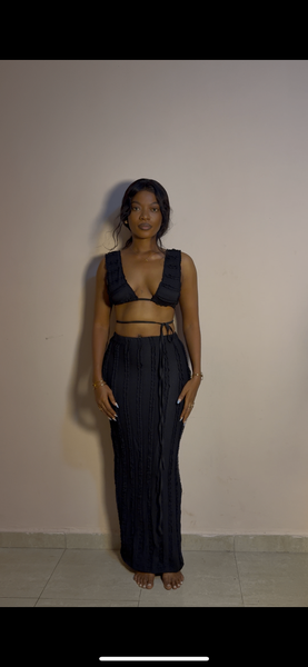 Robe longue dos nu élégante