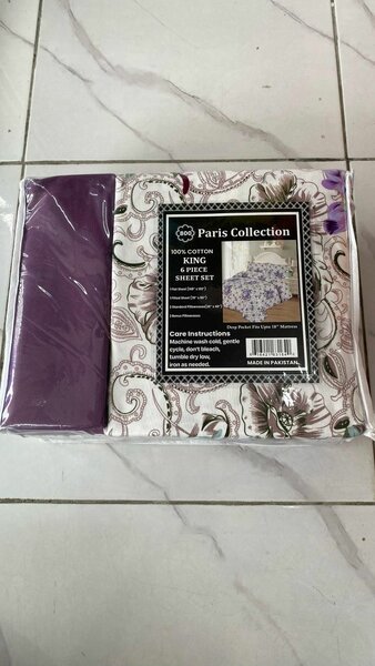 Parure de lit coton King 100%