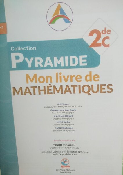 Livre de Mathématiques 2e