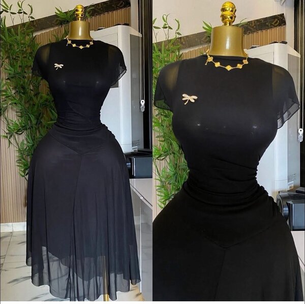 Robe élégante en mousseline