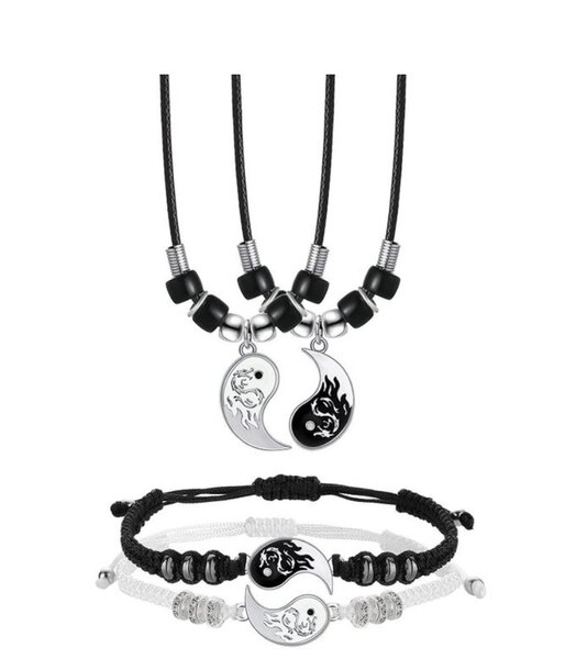 Bracelet yin et yang élégant