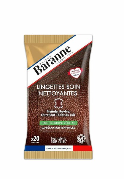 Lingettes Soin Cuir Baranne